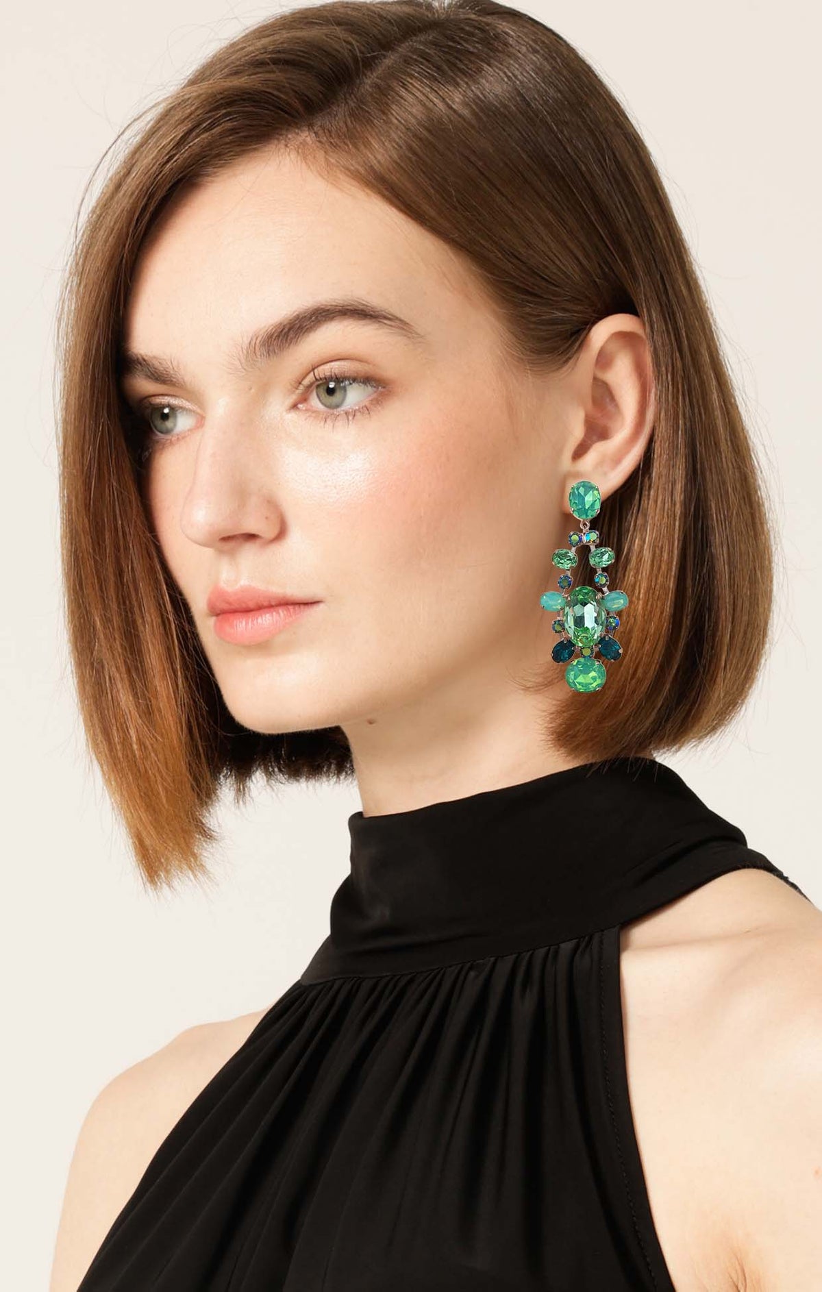 ACCESSORIES Earrings One Size / Green LISBON EARRINGS IN EMERALD PERIDOT