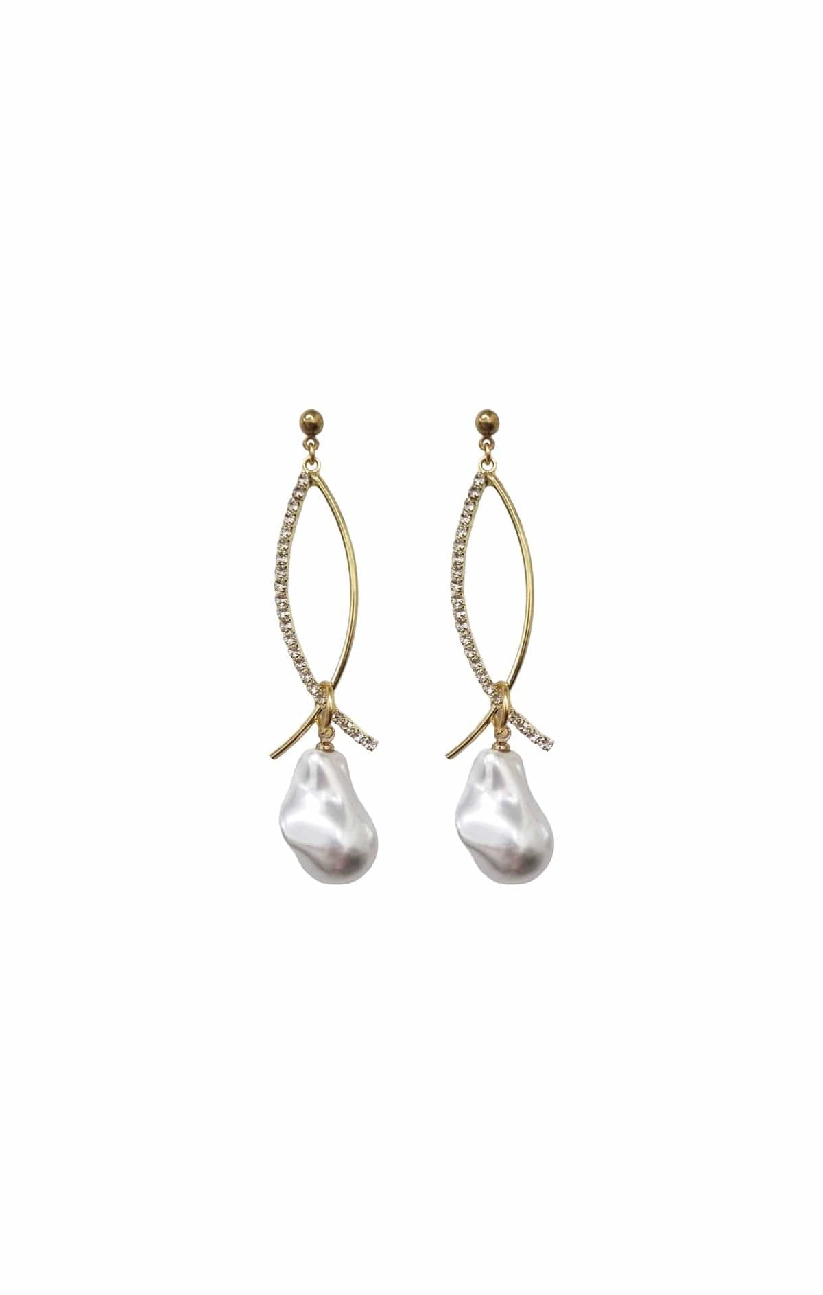 Earrings OS / PEARL ALLEGRA DROP EARRINGS IN PEARL