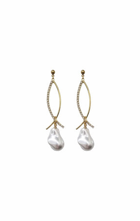 Earrings OS / PEARL ALLEGRA DROP EARRINGS IN PEARL