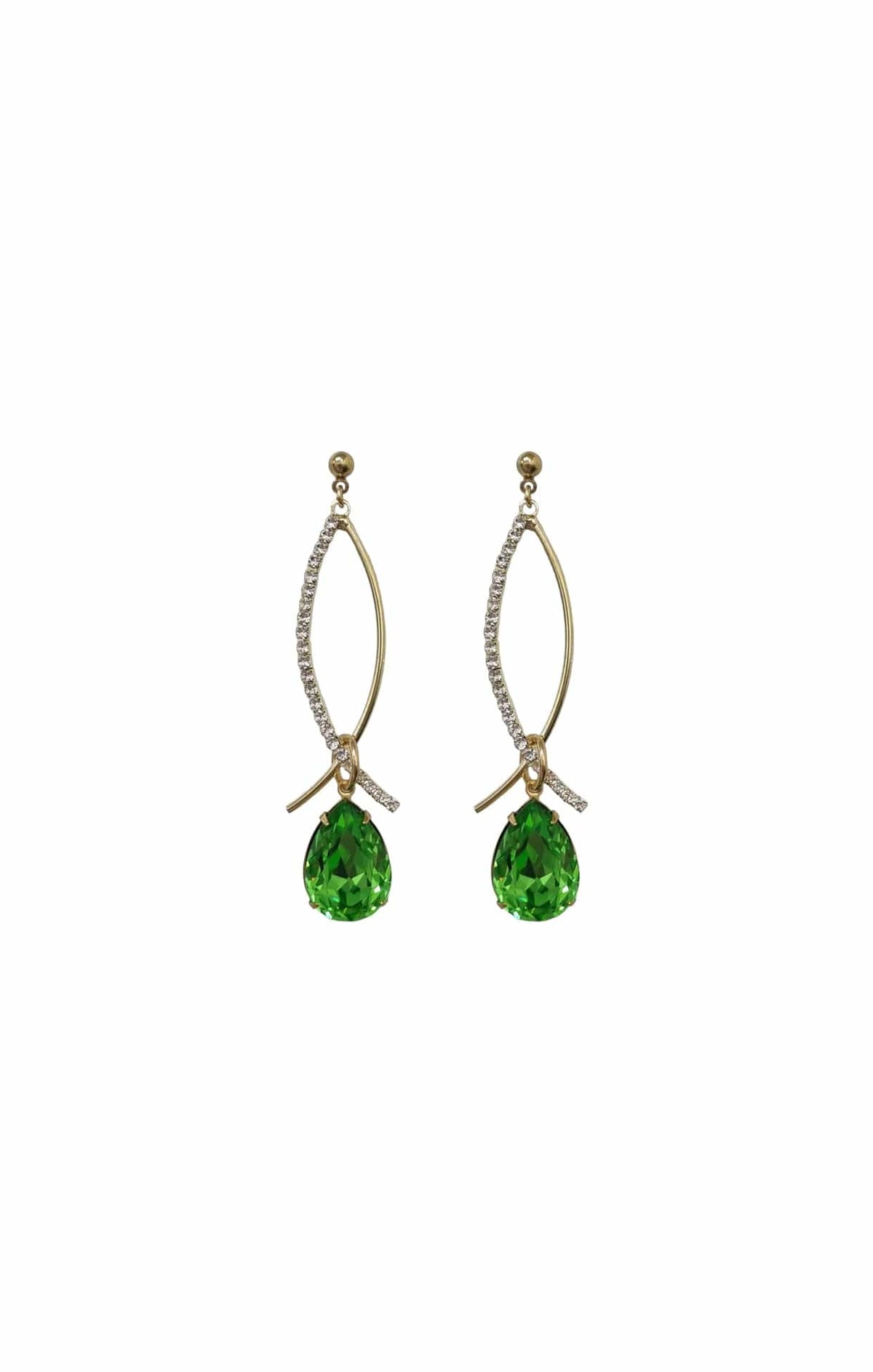 Earrings OS / PERIDOT ALLEGRA DROP EARRINGS IN PERIDOT