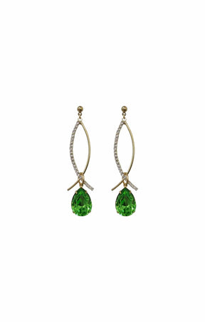 Earrings OS / PERIDOT ALLEGRA DROP EARRINGS IN PERIDOT