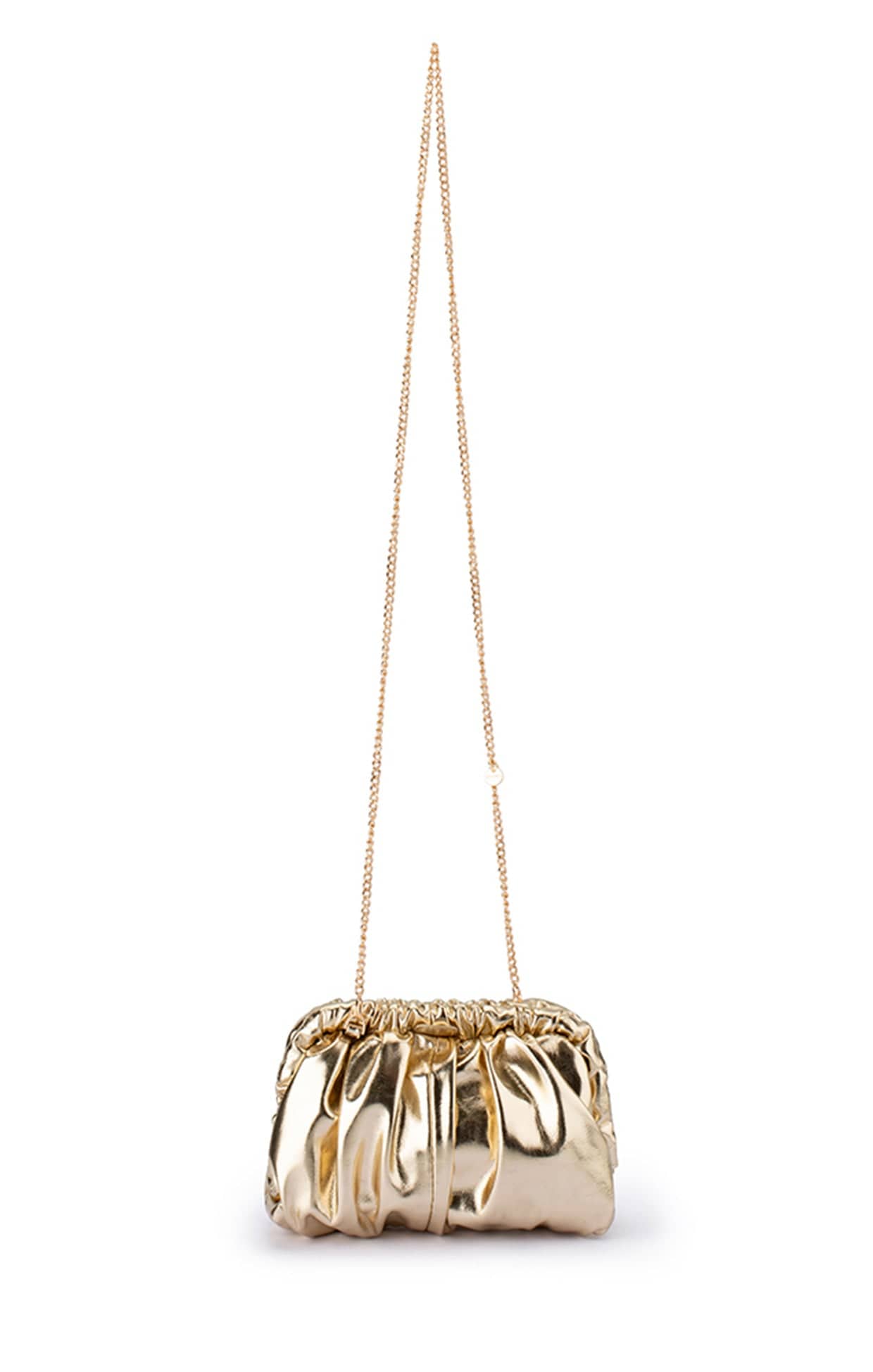Bags OS / GOLD BETTY METALLIC CLUTCH BAG IN GOLD