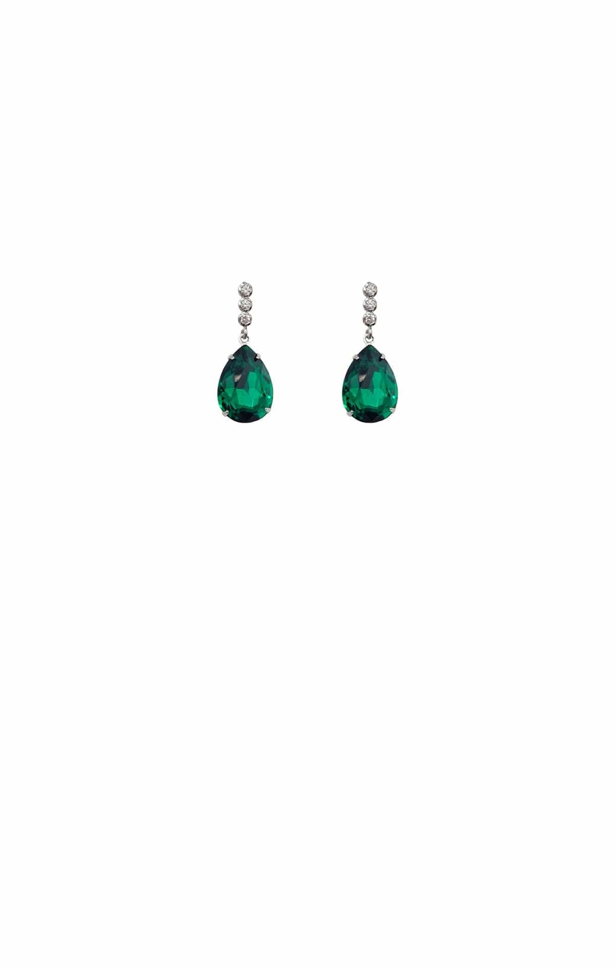 Earrings OS / EMERALD ESTELLE DROP EARRINGS IN EMERALD