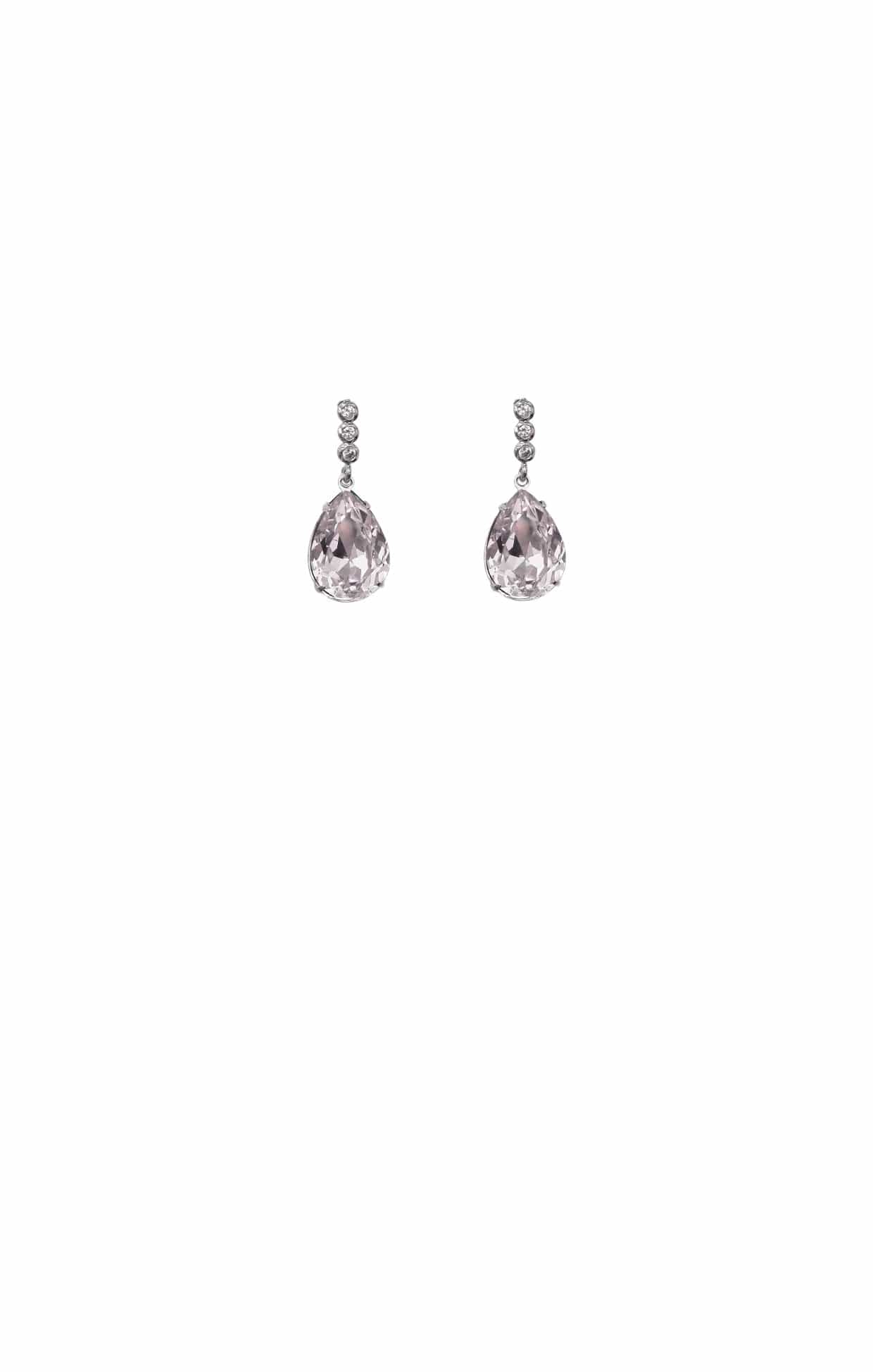 Earrings OS / PALE PINK ESTELLE DROP EARRINGS IN PALE PINK