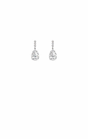 Earrings OS / DIAMANTE ESTELLE DROP EARRINGS IN DIAMANTE