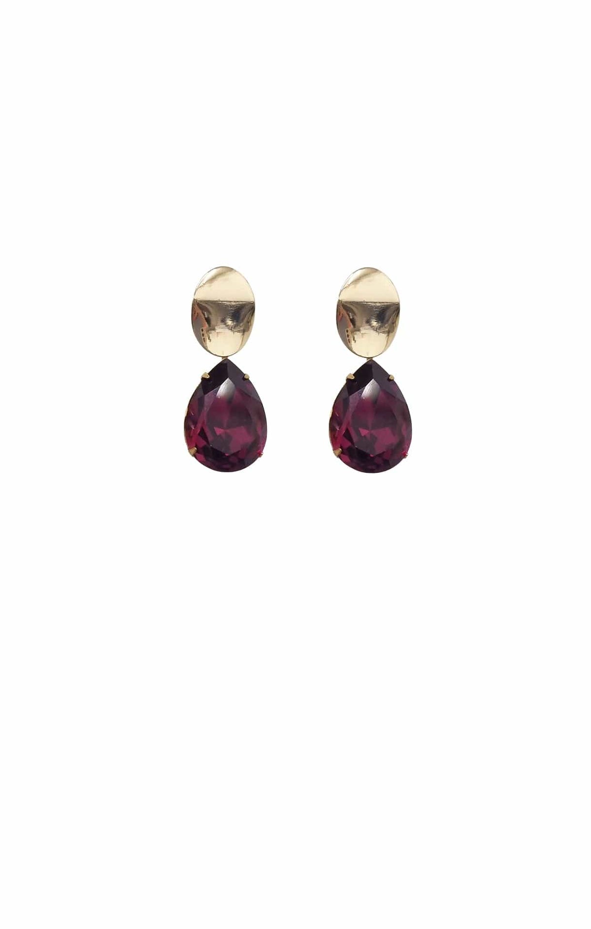 Earrings OS / FUCHSIA LAURA DROP EARRINGS IN FUCHSIA