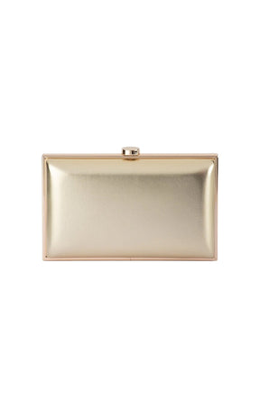 Bags OS / GOLD LUCY METALLIC CLUTCH BAG  IN GOLD