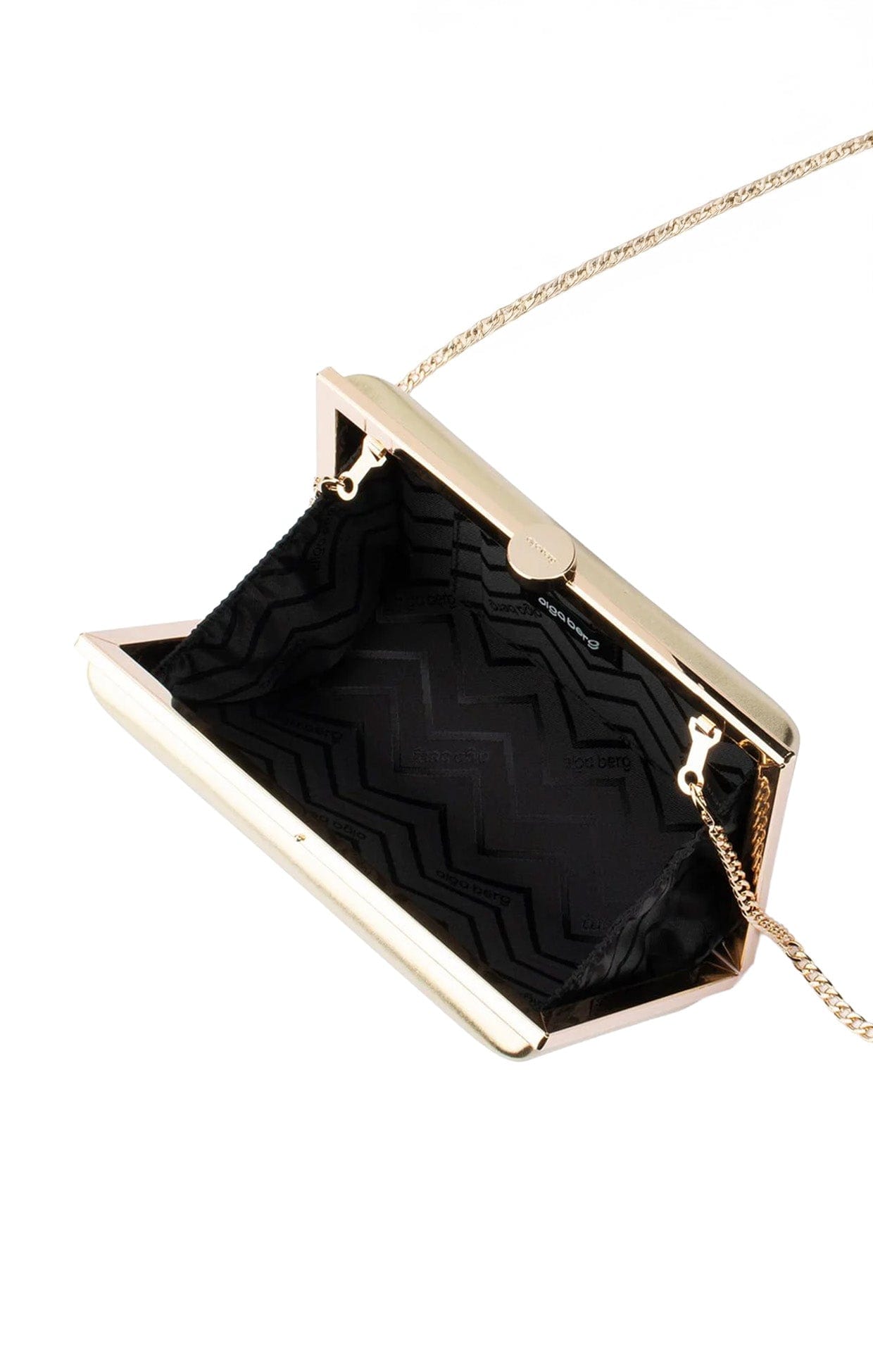 Bags OS / GOLD LUCY METALLIC CLUTCH BAG  IN GOLD