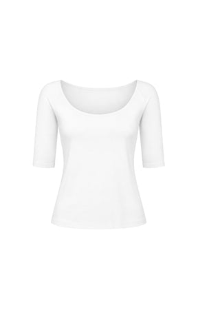 Tops Multi Occasion 3/4 SLEEVE TOP IN WHITE
