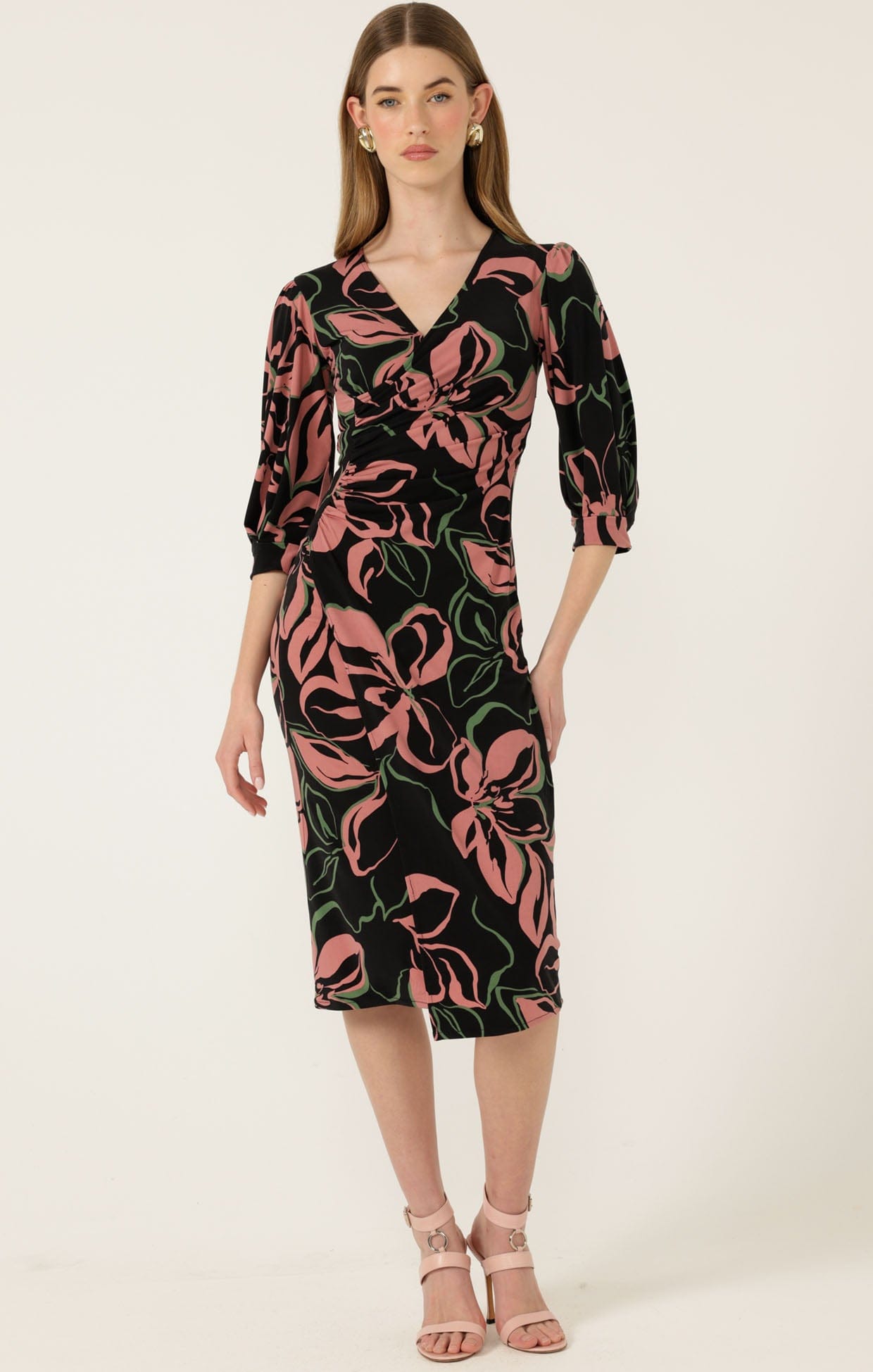 Dresses Multi Occasion ALLEGRA FAUX WRAP DRESS