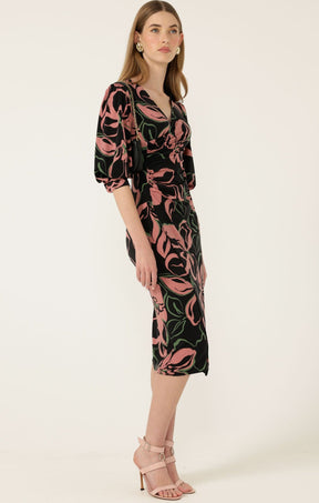 Dresses Multi Occasion ALLEGRA FAUX WRAP DRESS