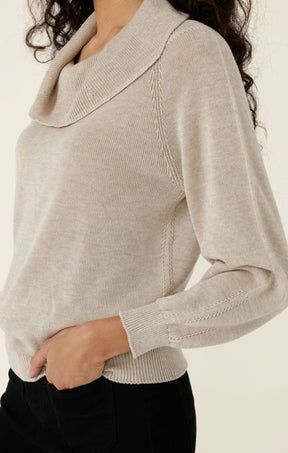 Knitwear ANDRENA KNIT TOP IN OATMEAL