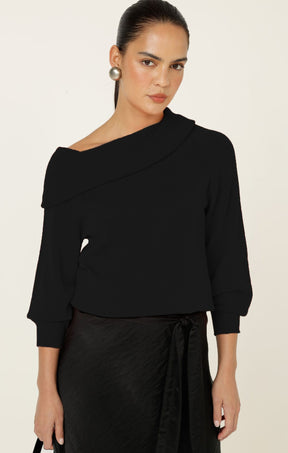 Knitwear ANDRENA KNIT TOP IN BLACK