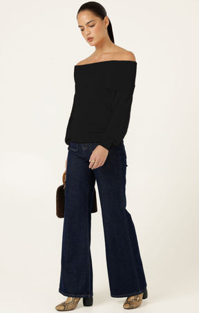 Knitwear ANDRENA KNIT TOP IN BLACK