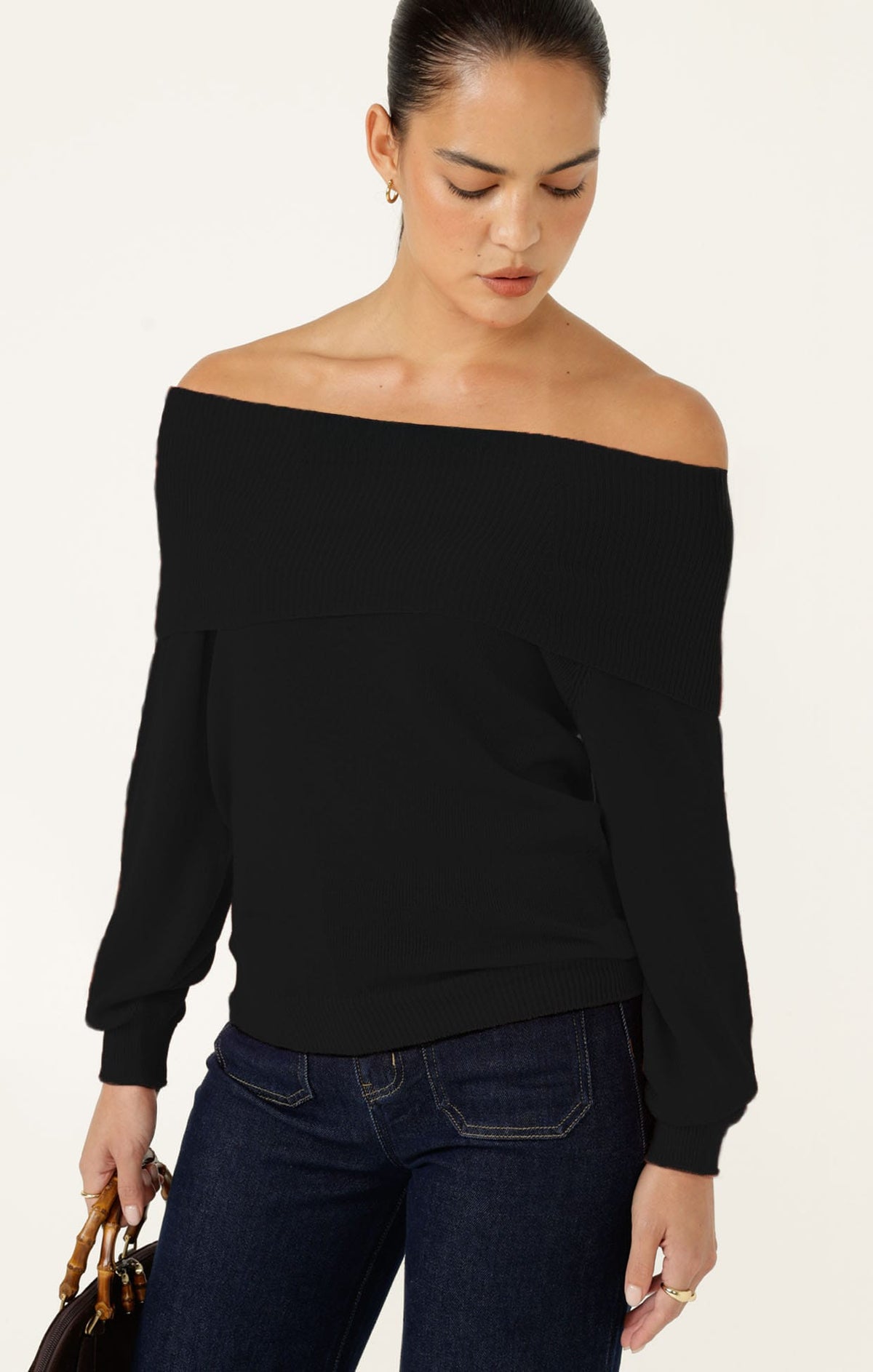 Knitwear ANDRENA KNIT TOP IN BLACK