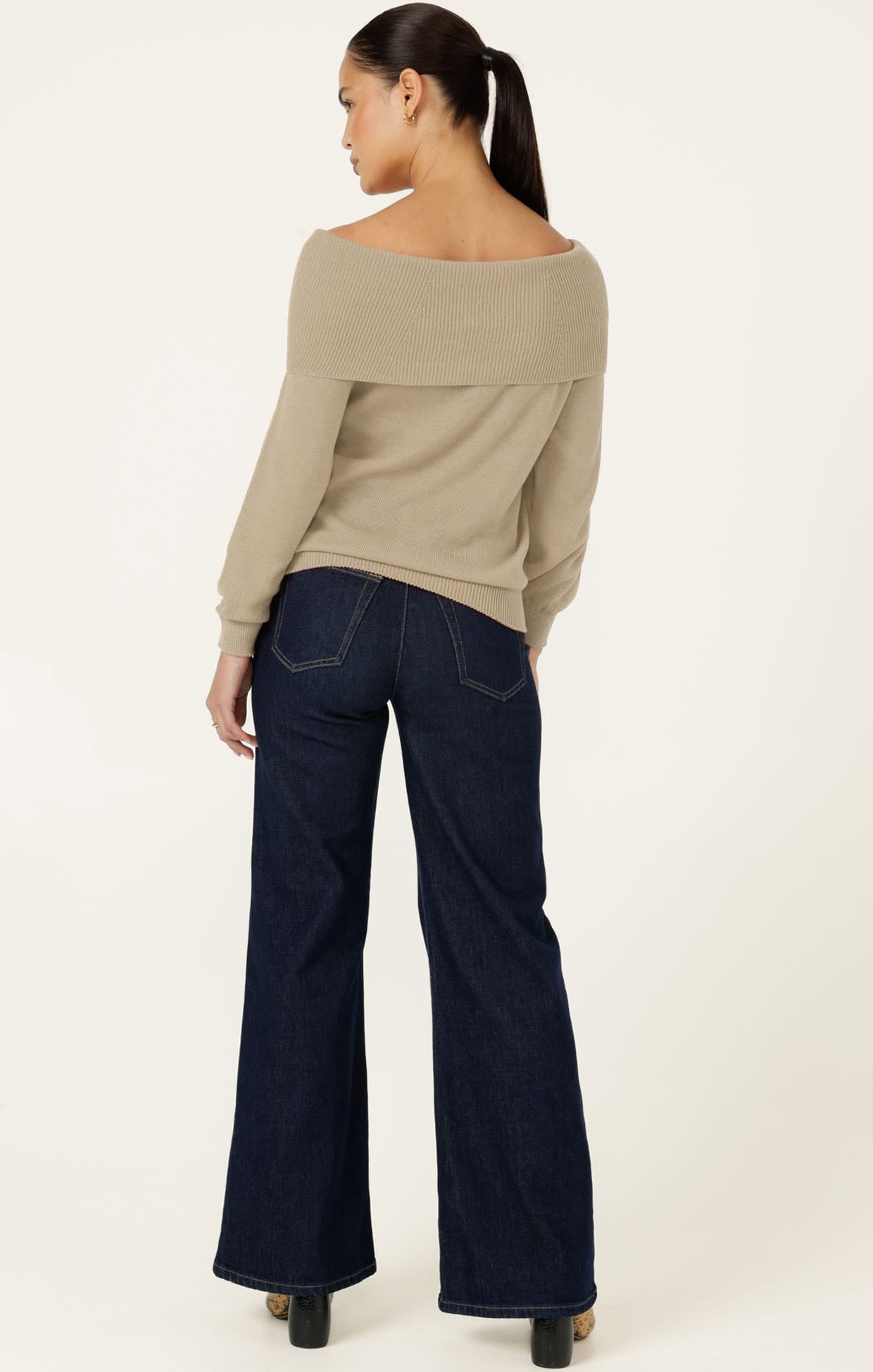 Knitwear ANDRENA KNIT TOP IN OATMEAL