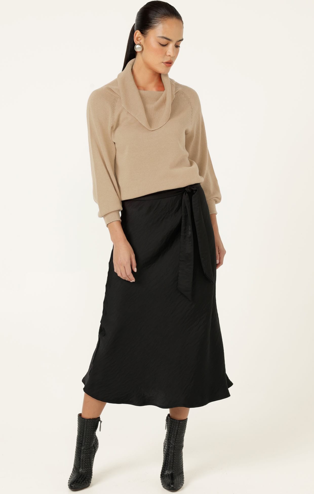 Knitwear ANDRENA KNIT TOP IN OATMEAL