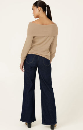 Knitwear ANDRENA KNIT TOP IN OATMEAL