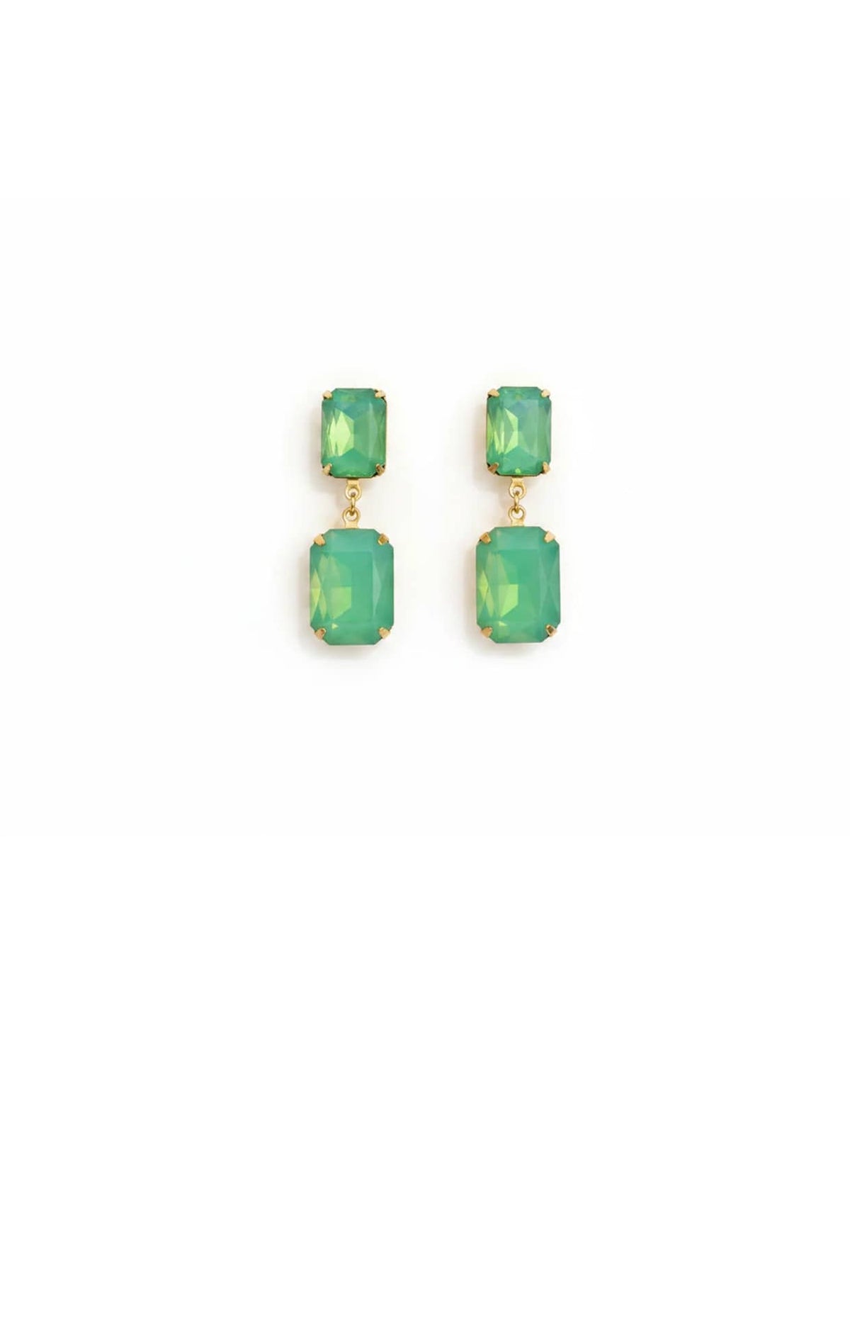 Earrings OS / GREEN OPAL ARABELLA DROP EARRINGS IN GREEN OPAL