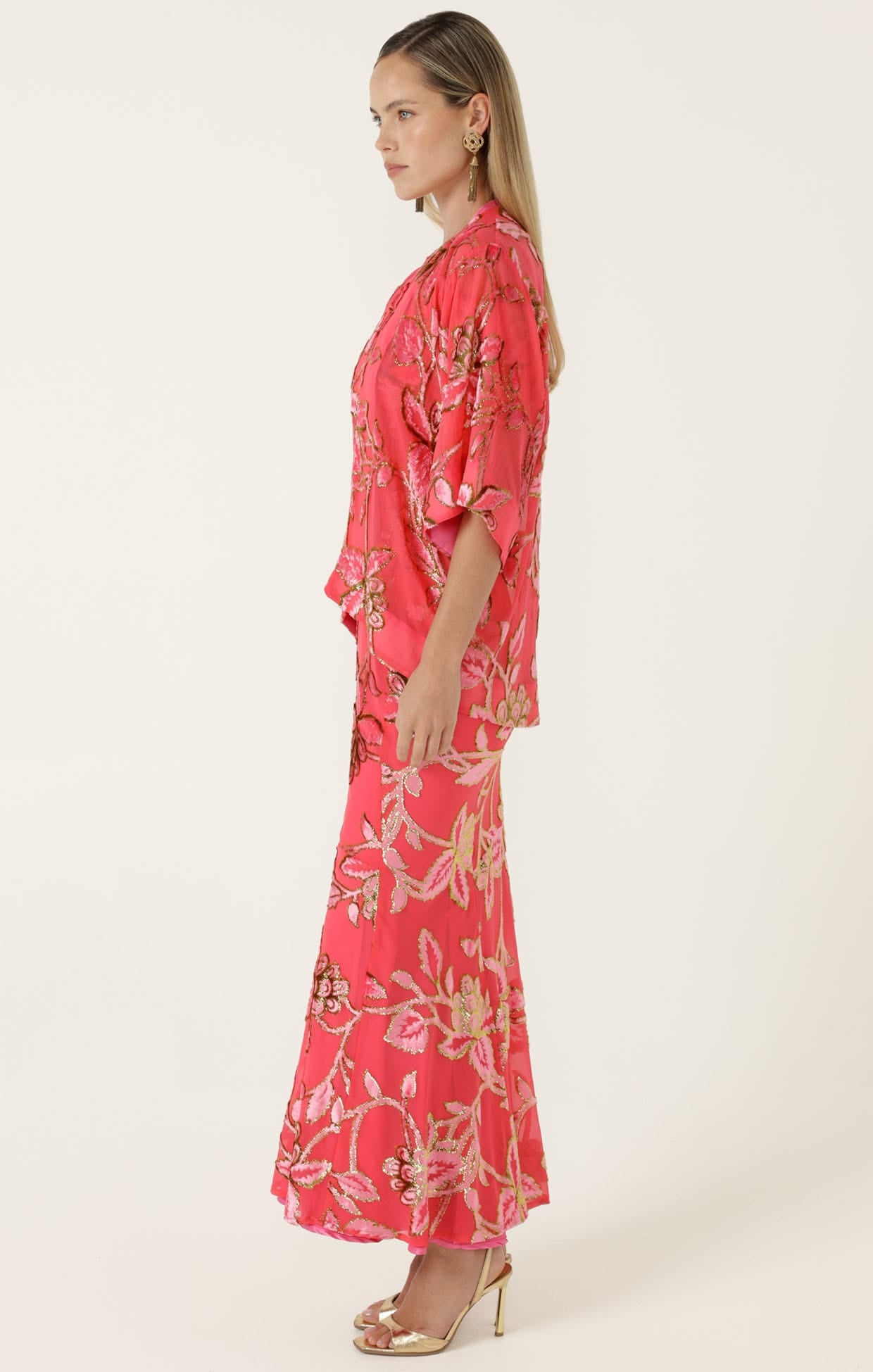 Jackets BLOSSOM KIMONO IN WATERMELON GOLD