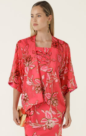Jackets BLOSSOM KIMONO IN WATERMELON GOLD