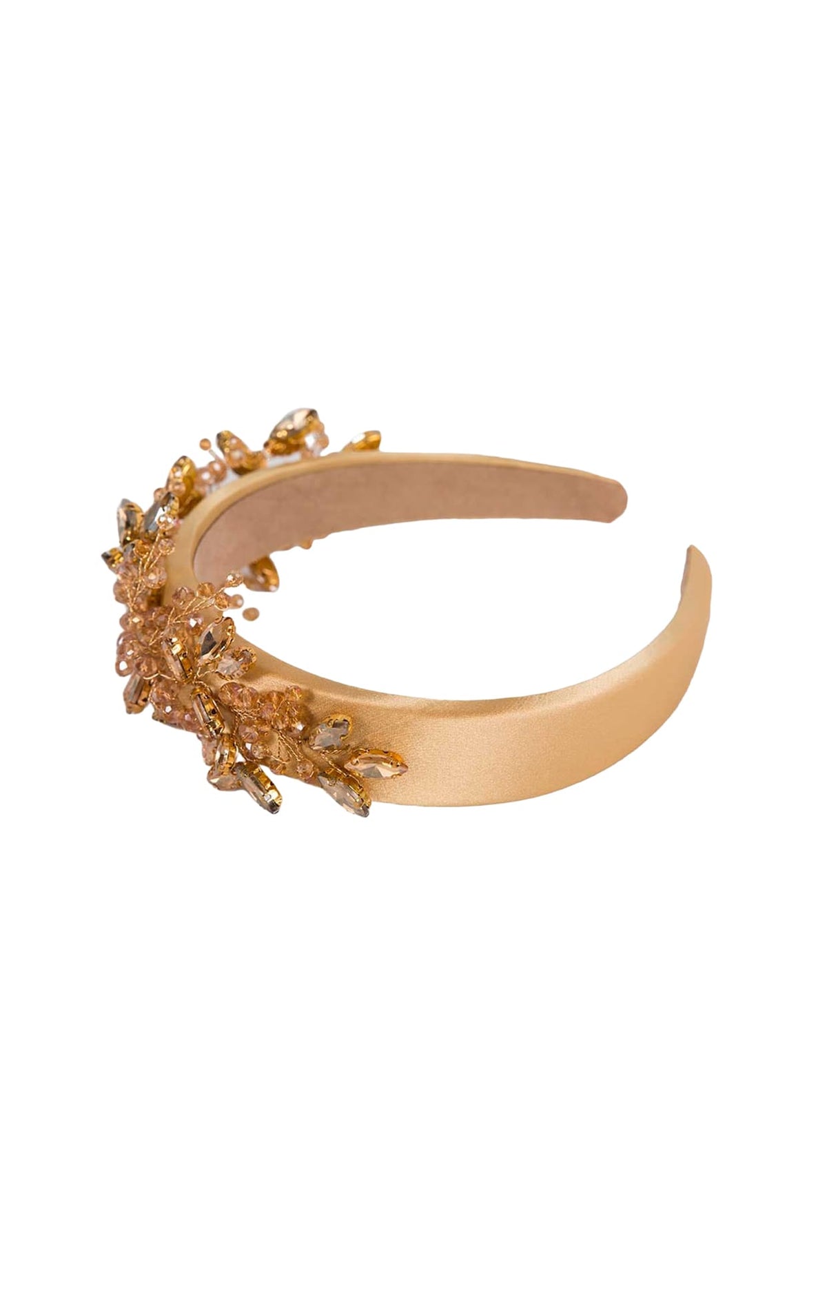 Headbands OS / GOLD AMELIA BEADED HEADBAND IN GOLD