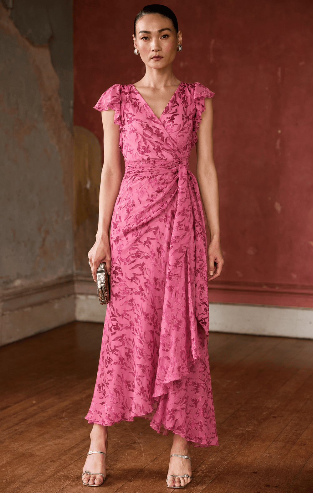 Dresses Events BELLA ROSE MAXI WRAP DRESS