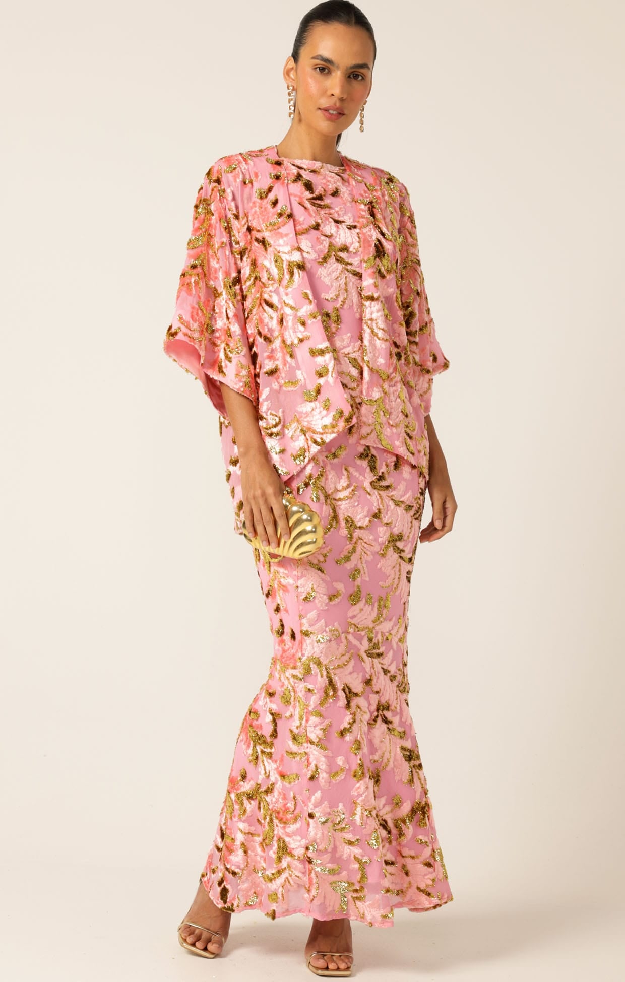 Jackets Multi Occasion BLOSSOM KIMONO PINK GOLD