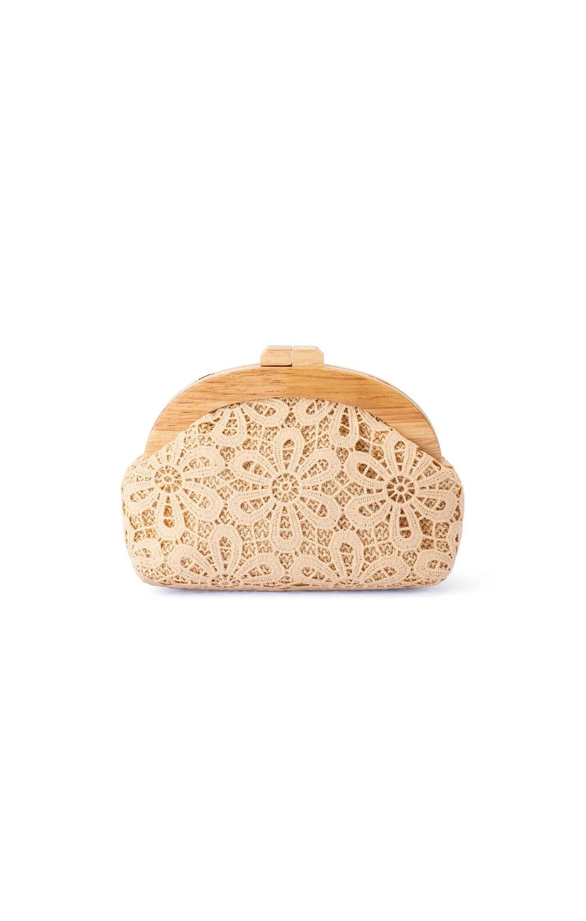 Bags OS / NATRUAL BONNIE LACE CLUTCH IN NATURAL