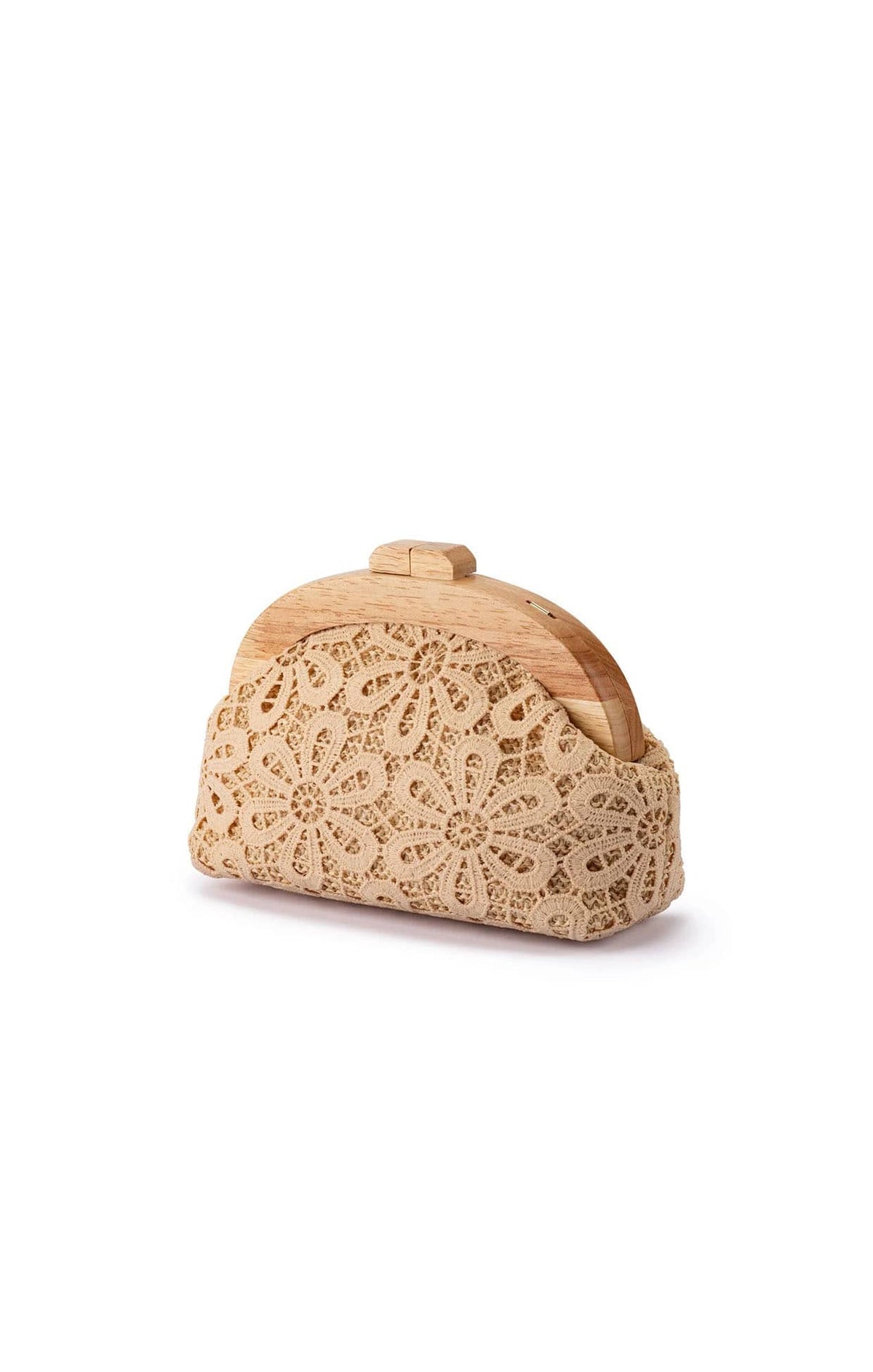 Bags OS / NATRUAL BONNIE LACE CLUTCH IN NATURAL