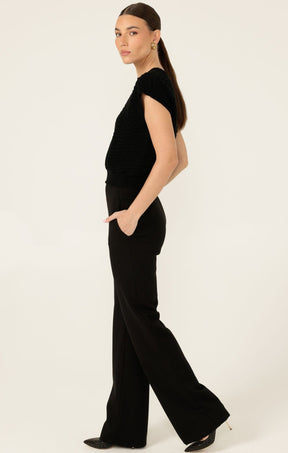 Knitwear BUBBLE KNIT TOP IN BLACK