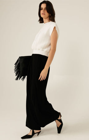 Knitwear BUBBLE KNIT TOP IN IVORY