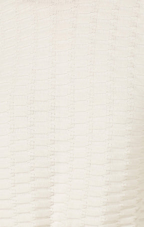 Knitwear BUBBLE KNIT TOP IN IVORY