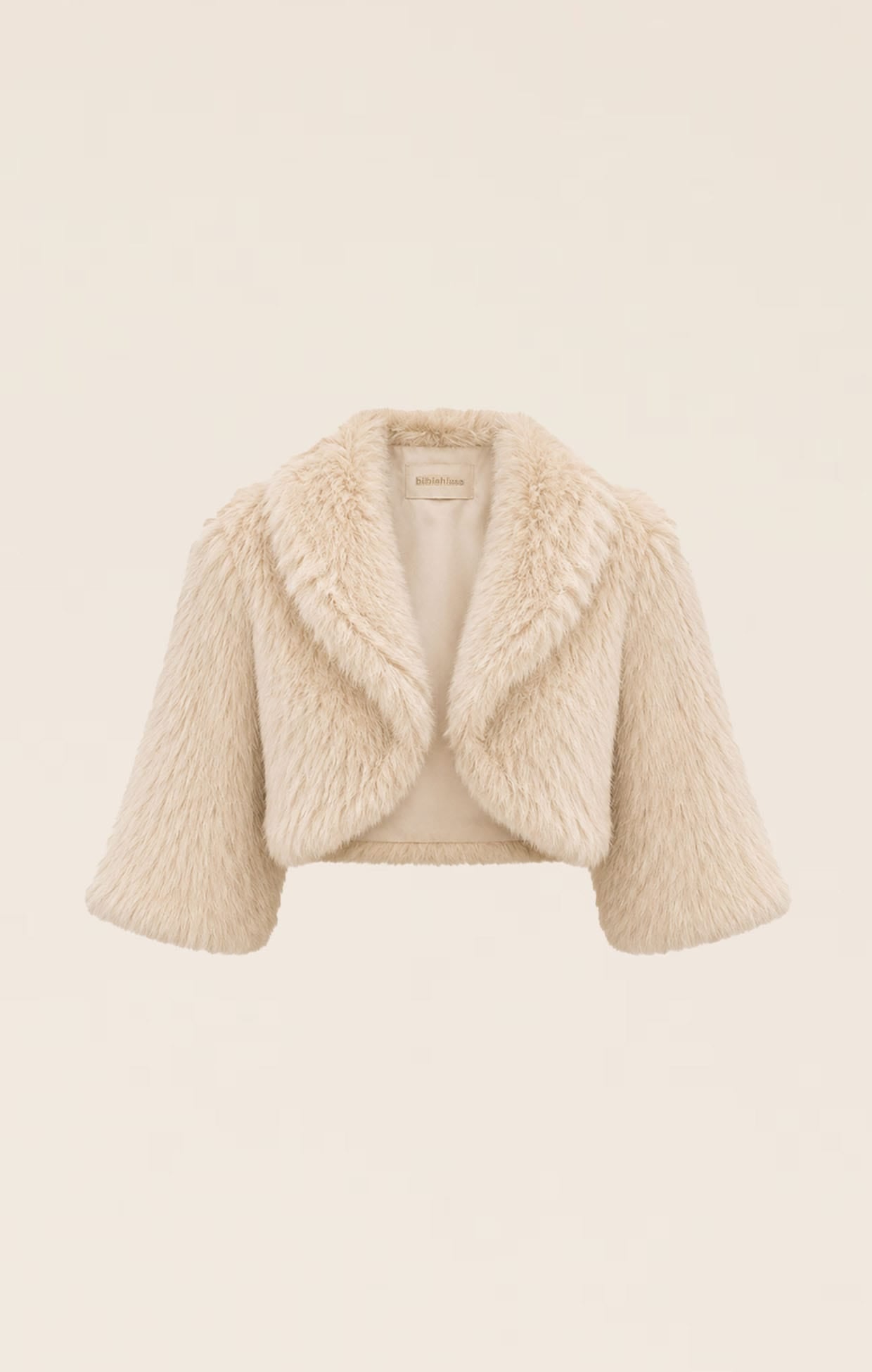 Jackets Multi Occasion LUXE FUR BOLERO IN OATMEAL
