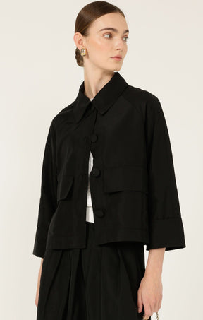 Jackets Multi Occasion BUTTON UP CROPPED JACKET