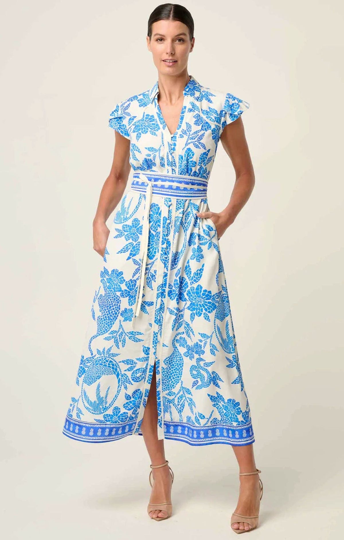 Dresses Multi Occasion CALLISTA DRESS IN AZURE MOSAIC