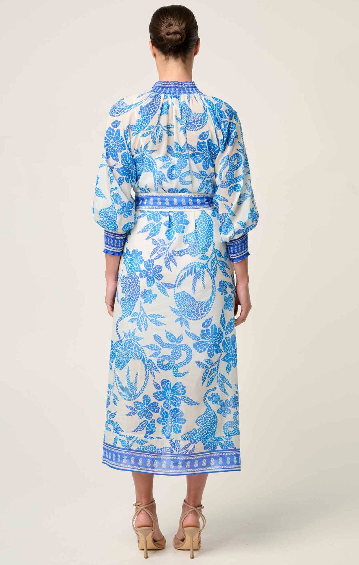 Dresses Multi Occasion CARMEN MAXI DRESS IN AZURE MOSAIC