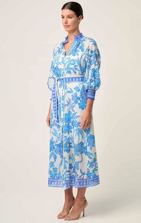 Dresses Multi Occasion CARMEN MAXI DRESS IN AZURE MOSAIC