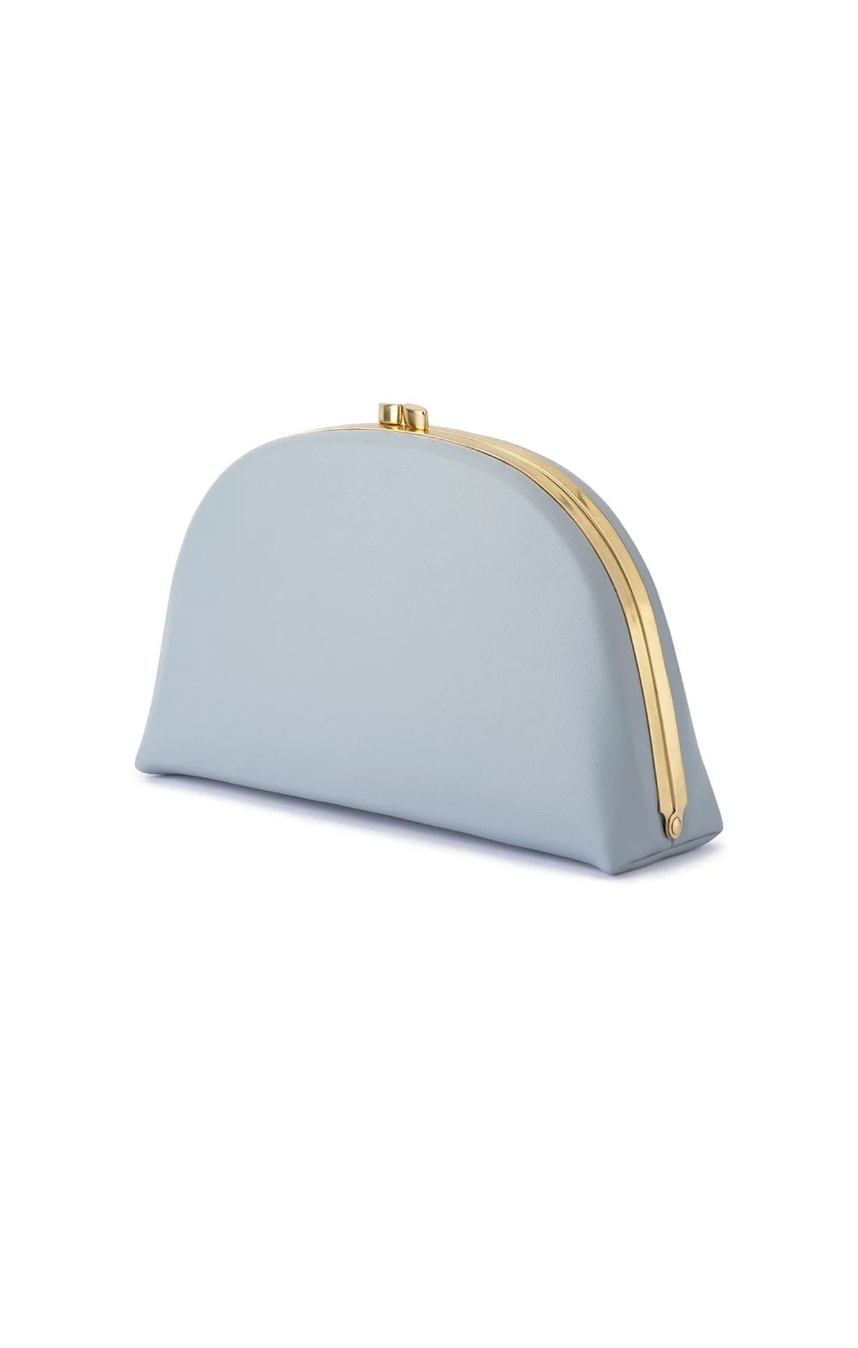 Bags OS / BLUE CELESTE CURVED CLUTCH IN BLUE