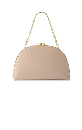 Bags OS / NATRUAL CELESTE CURVED CLUTCH IN NATURAL