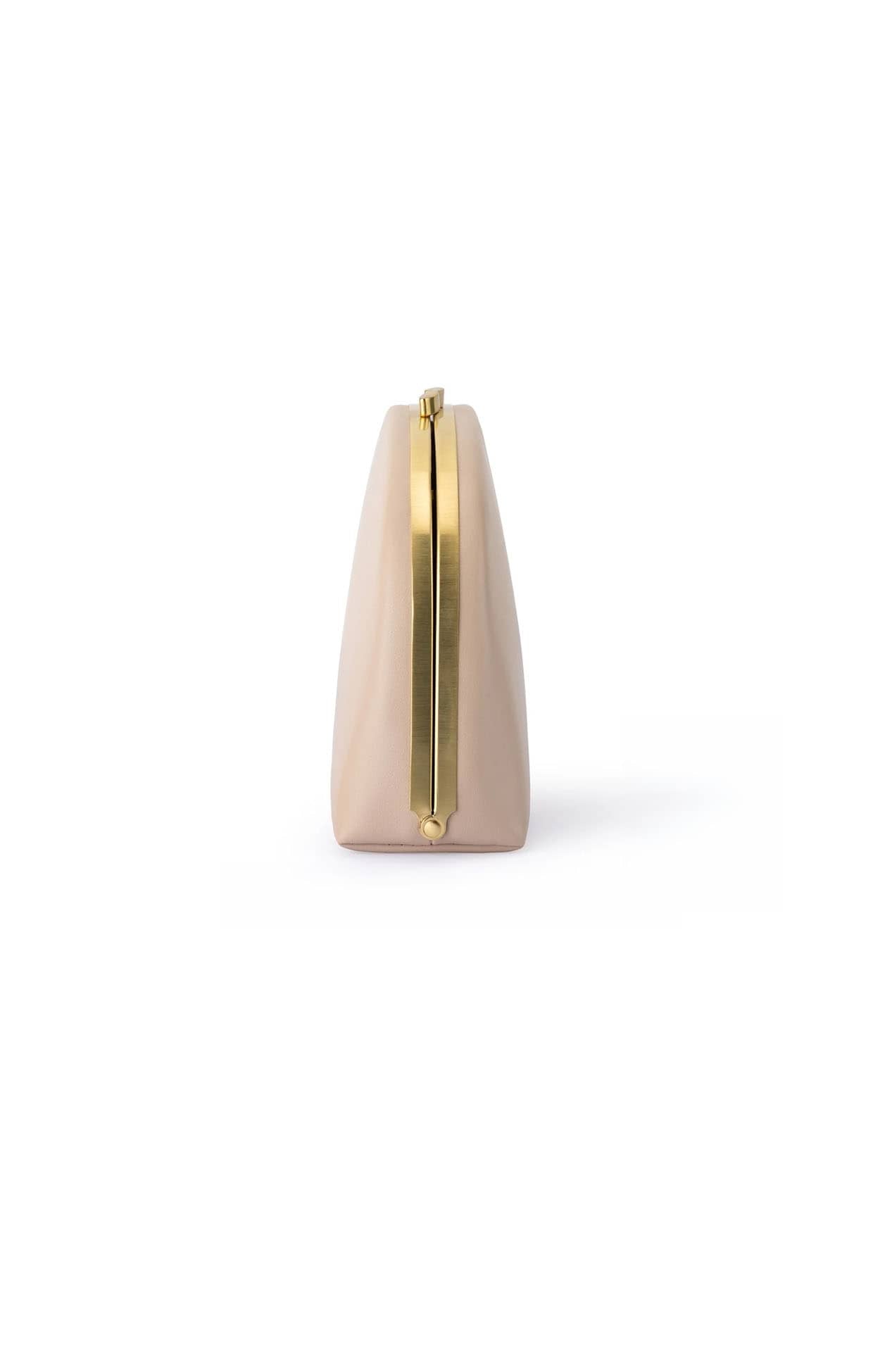 Bags OS / NATRUAL CELESTE CURVED CLUTCH IN NATURAL
