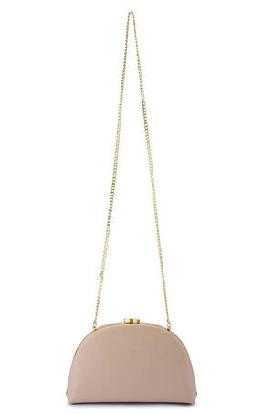 Bags OS / NATRUAL CELESTE CURVED CLUTCH IN NATURAL