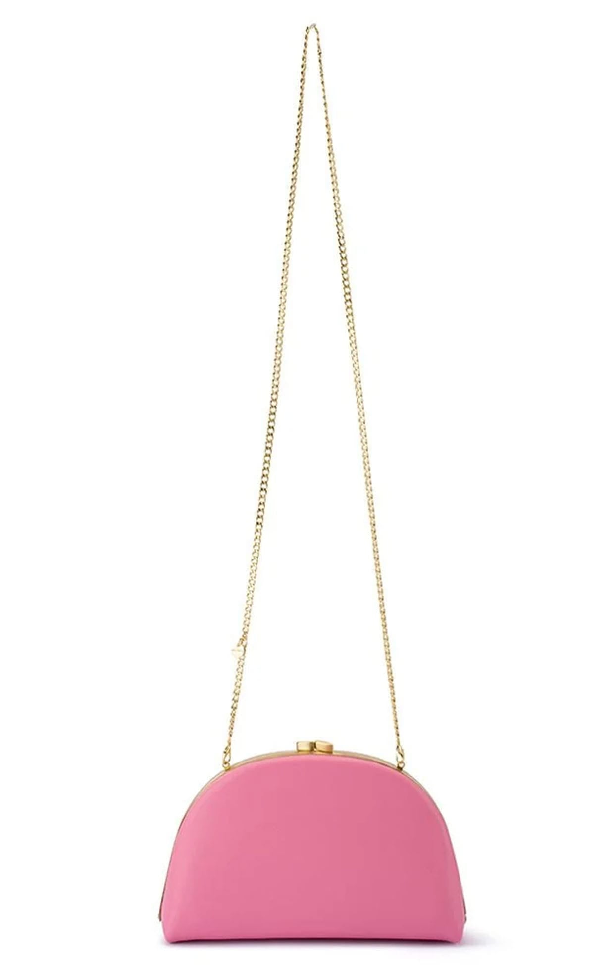 Bags OS / PINK CELESTE CURVED CLUTCH IN PINK