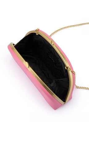 Bags OS / PINK CELESTE CURVED CLUTCH IN PINK