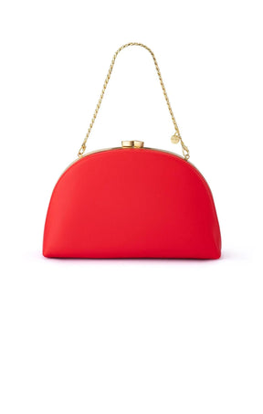 Bags OS / RED CELESTE CURVED CLUTCH IN RED