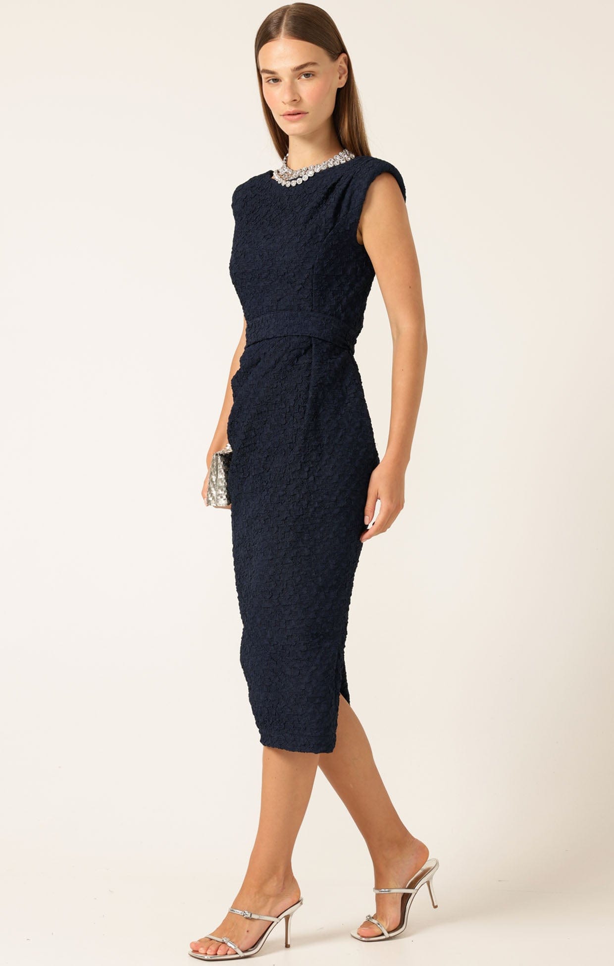 Dresses Events CELESTIAL DRESS IN NAVY