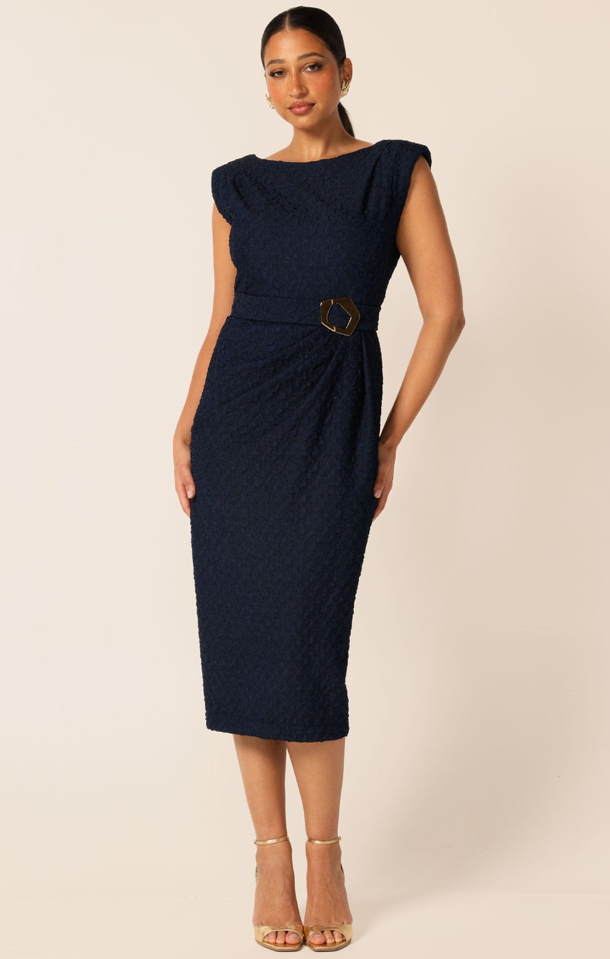 Dresses Events CELESTIAL DRESS IN NAVY