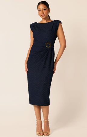 Dresses Events CELESTIAL DRESS IN NAVY