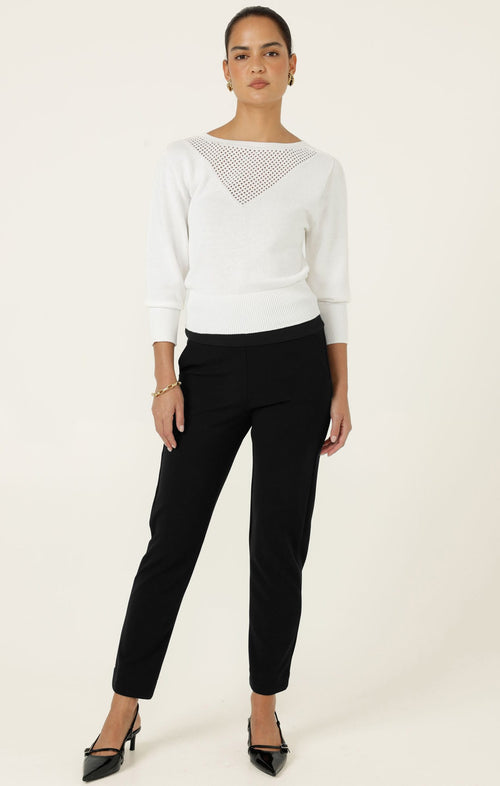 Pants Multi Occasion TAPERED LEG PANT IN BLACK