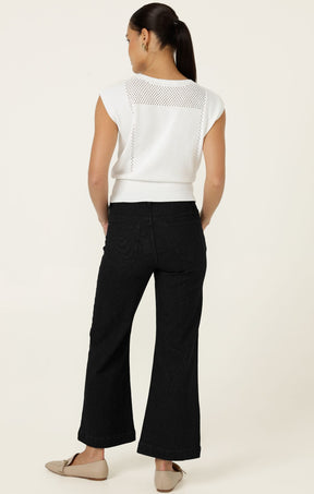 Knitwear CHLOE KNIT TOP IN WHITE